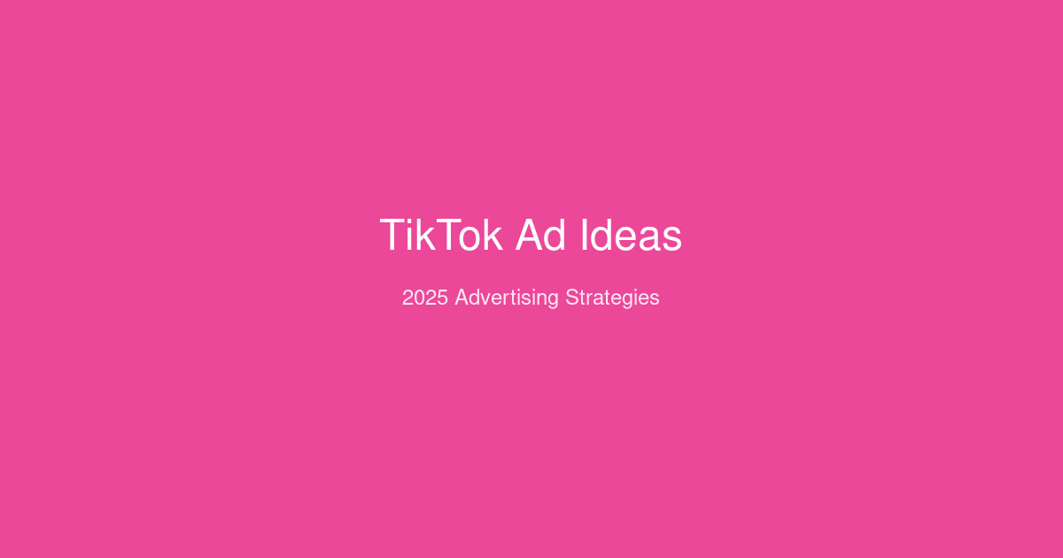 Creative TikTok advertisement ideas using AI video generation